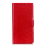 Nokia 2.4 Handyhülle - Crazy Horse Leder Bookcover Series - rot