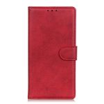 LG K22 Handy Hülle - Classic IV Leder Bookcover Series - rot