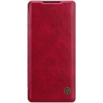 Nillkin - Huawei Mate 40 Pro Hülle - Leder Book Case - Qin Series - rot