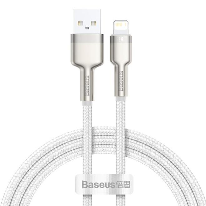 Baseus - Lightning Lade- und Datenkabel (1m) - 2.4A - Cafule Series - weiss