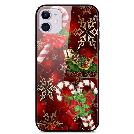 iPhone 11 Handyhülle - Hardcase mit Weihnachtsmuster - Süssigkeiten