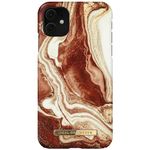 iDeal of Sweden - iPhone 11 / XR Hülle - Printed Case - Golden Rusty Marble