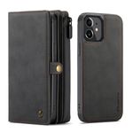 Caseme - iPhone 12 mini Hülle - Leder Case mit abnehmbarer Plastik Hülle - schwarz