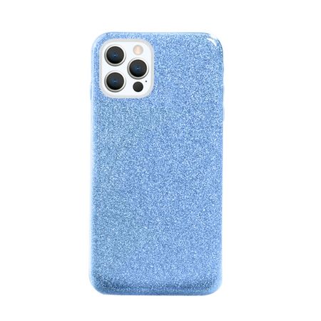 NXE - iPhone 12 / iPhone 12 Pro Hülle - Glitter Hardcase - blau
