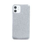 NXE - iPhone 12 mini Hülle - Glitter Hardcase - silber