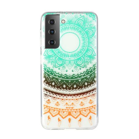 Samsung Galaxy S21 Handyhülle - Softcase Image Plastik Series - farbiges Mandala