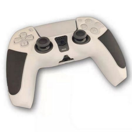 Sony Playstation 5 Controller Silikon Schutzhülle - PS5 Controller Case - weiss/schwarz