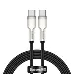 Baseus - USB Typ-C auf USB Typ-C Lade- und Datenkabel (1 m) - 100W - Cafule Series - schwarz