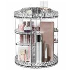 Make Up Organizer Karussell - Kosmetik Organizer - 360 Grad Drehbar - transparent 