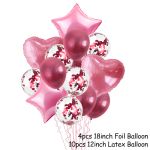 Dekoration Luftballons für Feste und Feiern - 10 Stück - pink