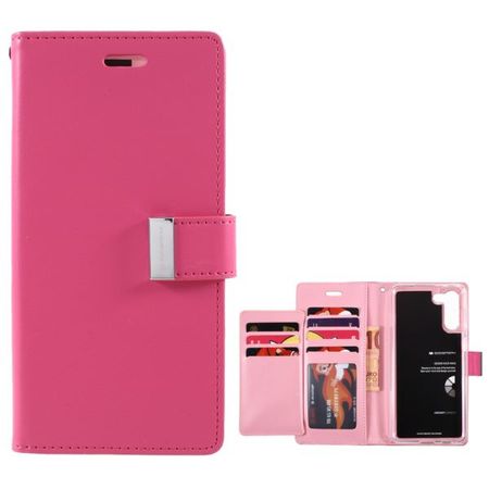 Goospery - Samsung Galaxy S21+ Hülle - Leder Bookcover - Rich Diary Series - pink/rosa