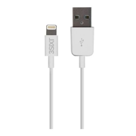 3SIXT - Standard USB-A auf Lightning Lade- und Datenkabel (1m) - MFI zertifiziert - weiss