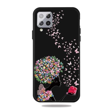 Samsung Galaxy A42 5G Handyhülle - Softcase Image Plastik Series - Girl und Schmetterling