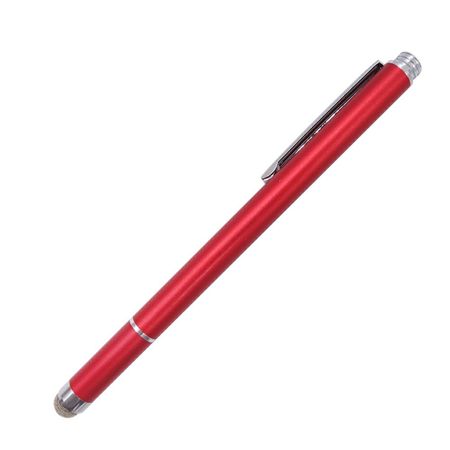 Fonken - 2 in 1 Präzisions Stylus Pen Eingabestift - S13 - rot