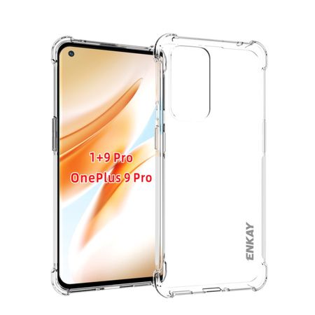 Enkay - OnePlus 9 Pro Handyhülle - Robustes TPU Softcase - transparent