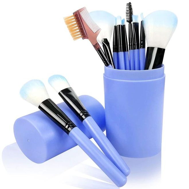 12 Stück Schminkpinsel Set Für Gesich Körper Pin Produktbild-Vorschau 4