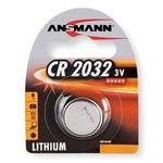 Ansmann - Lithium Knopfzelle CR2032 1 Stück - Spannung 3V