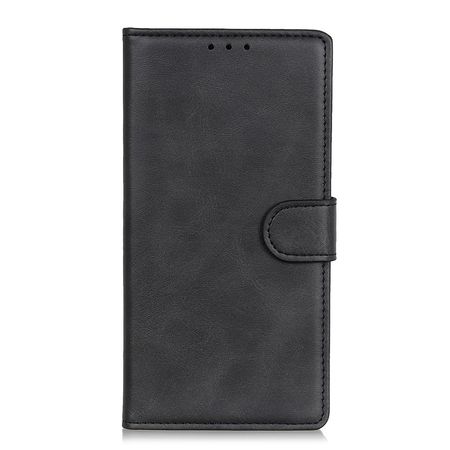 Sony Xperia 10 III Handy Hülle - Classic IV Leder Bookcover Series - schwarz