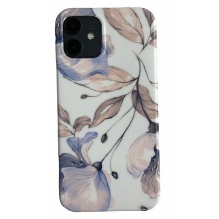 iPhone 12 / iPhone 12 Pro Handyhülle - Softcase Love Series - Lila Flower