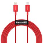 Baseus - USB Typ-C auf Lightning Lade- und Datenkabel (2 m) - PD 20W - Superior Series - rot