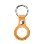 Apple AirTag Anhänger aus Echtleder - Keyring Series - braun