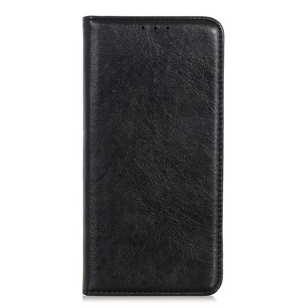 OnePlus 9R Handy Hülle - Crazy Horse V Leder Bookcover Series - schwarz