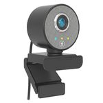 Full HD 1080P AI Auto Tracking Webcam - Kamera für PC / Laptop - Plug and Play - schwarz