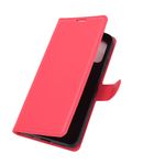 Xiaomi Redmi Note 9 4G / Redmi 9T Handy Hülle - Litchi Leder Bookcover Series - rot