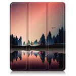 iPad Pro 11 (2022 / 2021 / 2020 / 2018) Hülle - Dreifach faltbares Case aus Leder - Wald