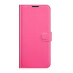 Realme 8 5G Handy Hülle - Litchi Leder Bookcover Series - rosa