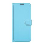 Realme 8 5G Handy Hülle - Litchi Leder Bookcover Series - blau