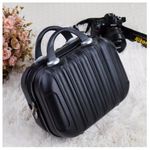 Kosmetikkoffer Hartschale - Necessaire ideal für auf Reisen - Beauty Case - schwarz