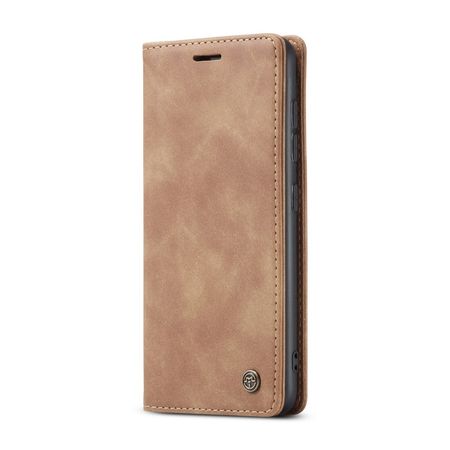 Caseme - Samsung Galaxy S20 FE Hülle - Leder Flip Wallet Case - braun