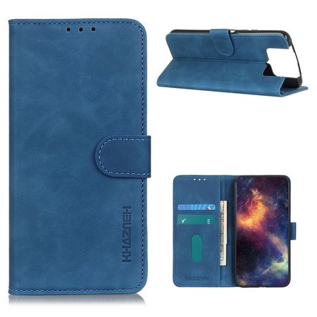 Asus Zenfone 8 Flip Handy Hülle - Classic IV Leder Bookcover Series - blau