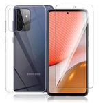 Samsung Galaxy A72 5G / 4G Hülle - TPU Plastik Softcase - inkl. Schutzglas - transparent