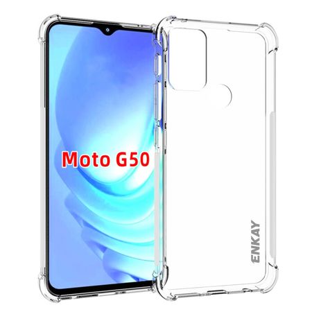 Enkay - Motorola Moto G50 Handyhülle - Robustes TPU Softcase - transparent