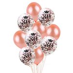 Dekoration Luftballons - 30. Geburtstag - rosegold
