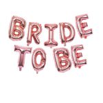 Dekoration Luftballon ''Bride to Be'' für Junggesellinnenabschied - 1 Stück – rosegold