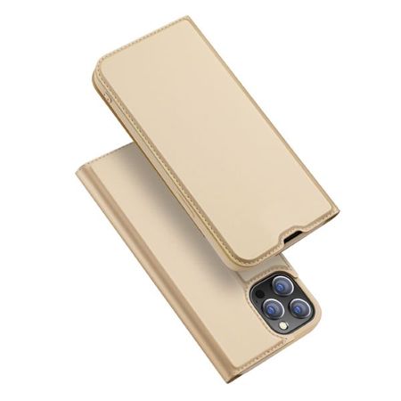 Dux Ducis - iPhone 13 Pro Max Hülle - Handy Bookcover - Skin Pro Series - gold