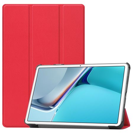Huawei MatePad 11 (2021) Leder Hülle - dreifach faltbar - rot