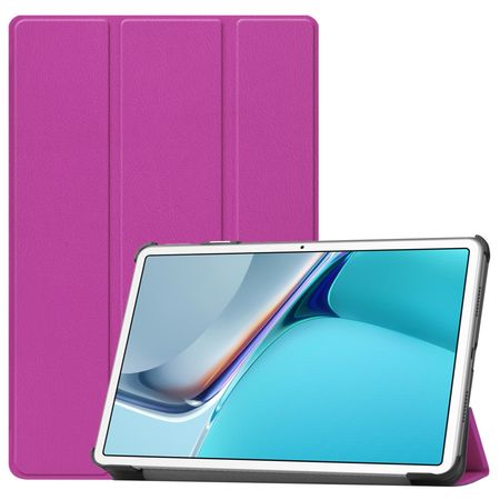 Huawei MatePad 11 (2021) Leder Hülle - dreifach faltbar - purpur