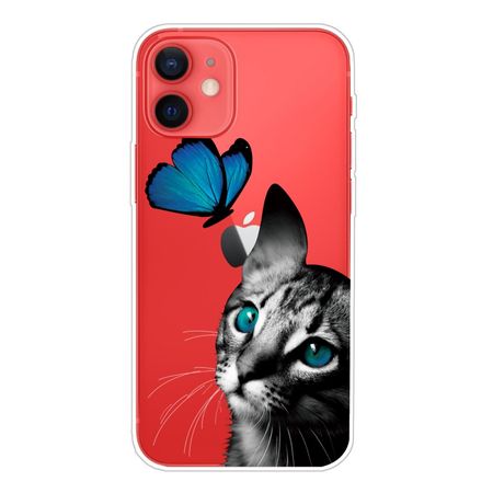 iPhone 13 Handyhülle - Softcase Image Plastik Series - Schmetterling und Katze