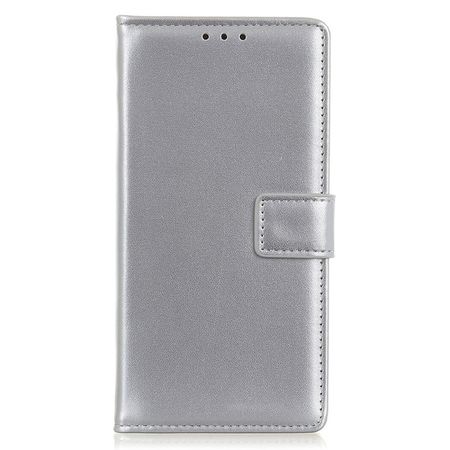 iPhone 13 Handy Hülle - Classic II Leder Bookcover Series - silber