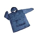 Eskimo Fleecedecke Hoodie mit Kapuze - One Size - Fluffy Series - navy