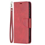 Huawei P50 Handy Hülle - Klassisches Leder Bookcover - rot