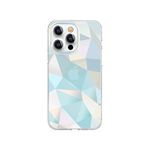 Kingxbar - iPhone 13 Pro Max Schutzhülle - Streamer Series - 3D Lattice Pattern - silber