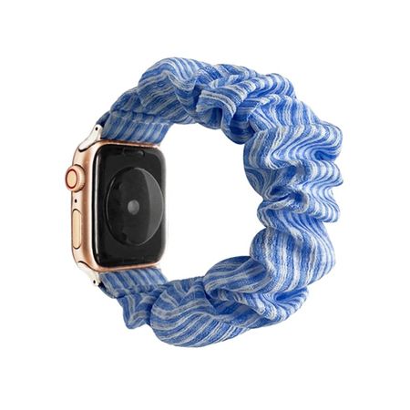 Apple Watch (41/40/38mm) Stoff Armband - blau/weiss