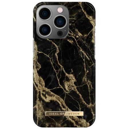 iDeal of Sweden - iPhone 13 Pro Hülle - Printed Case - Golden Smoke Marble
