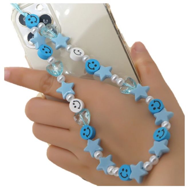 Handyanhänger - Case Anhänger - Stylisches Accessoire - Star Series - blau