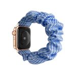 Apple Watch (49/45/44/42mm) Stoff Armband - blau/weiss